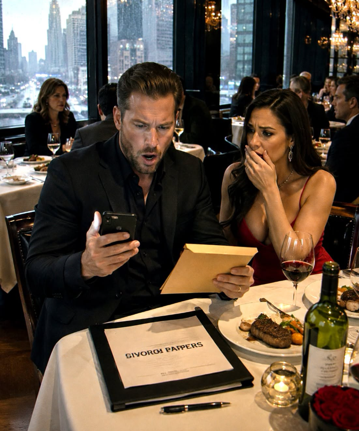 At exactly 2:14 p.m., while I sat in a luxury restaurant with my mistress laughing over a $400 bottle of wine, my pregnant wife sent divorce papers to my office.