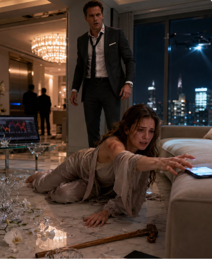 The silence of the penthouse did not last eight minutes.