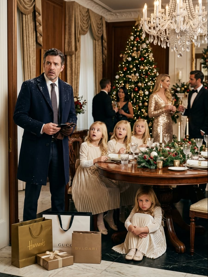 I came home for Christmas expecting my four little daughters to run into my arms. Instead, I found them barefoot and freezing, begging me not to throw away the moldy bread they were sharing while my new wife danced downstairs in diamonds. Vanessa thought my money had made her untouchable—but as I stood there staring at my starving five-year-old girls, I realized she had no idea what I had just discovered… or what I was about to do.