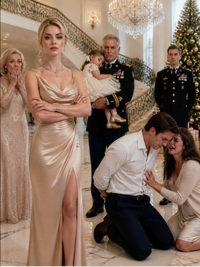 My husband threw me and our little daughter into the snow on Christmas Eve, believing I had nowhere to go. But he forgot one thing