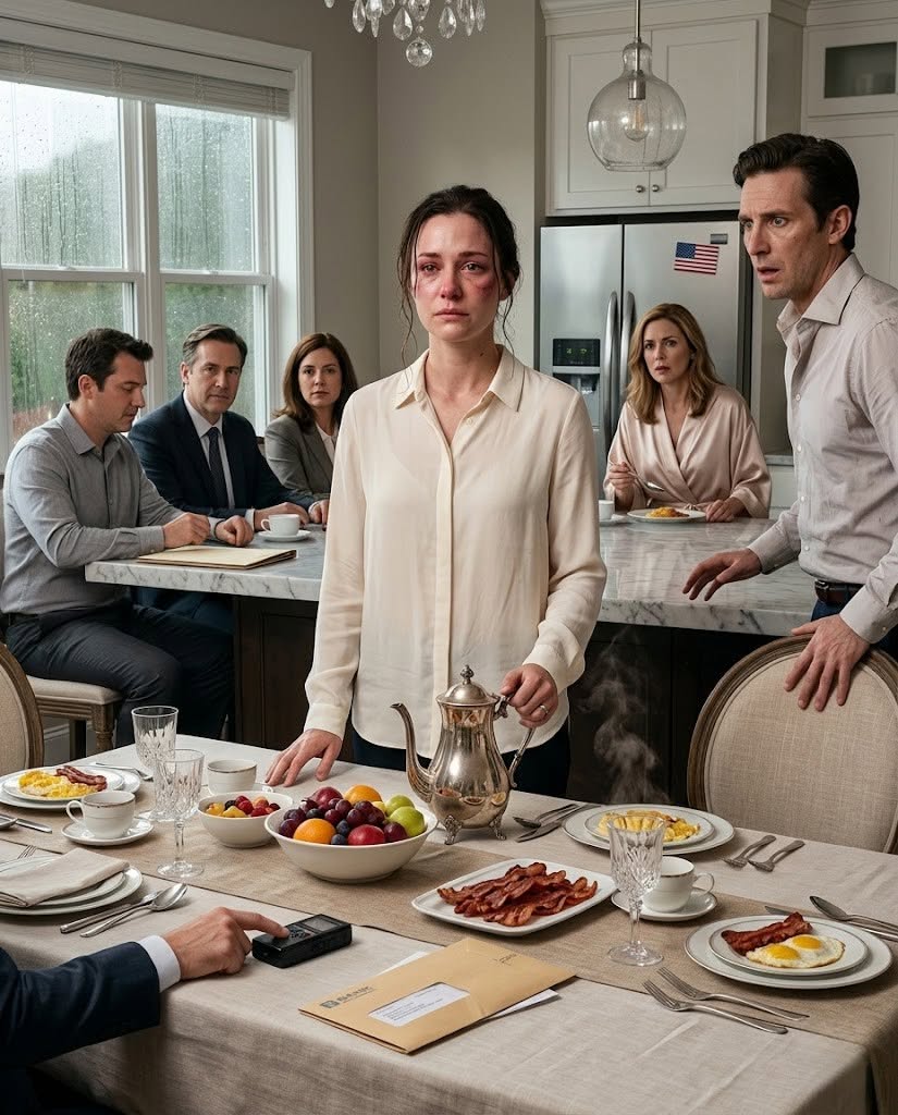 My husband kept sl:apping me in the face over a trivial thing. The next morning, he saw a lavish feast and said, "It's good that you've finally come to your senses!" But he panicked and nearly fainted from shock after seeing the guests seated at the table...