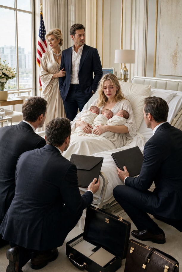 After I Had Triplets, My Husband Left Me for His Rich Mistress—But Thirty Minutes Later, Four Lawyers Knelt Beside My Hospital Bed and Revealed the Billion-Dollar Inheritance...