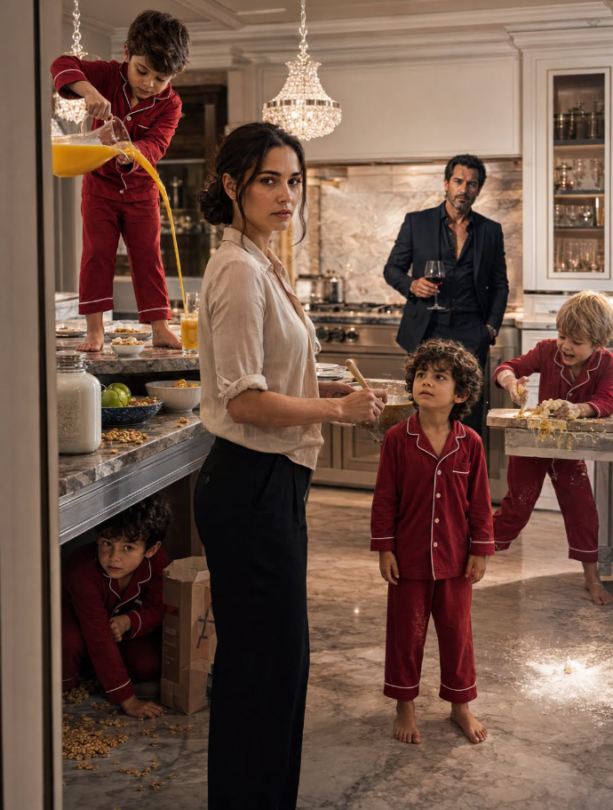The previous nanny ran out of the mansion wearing only one shoe.