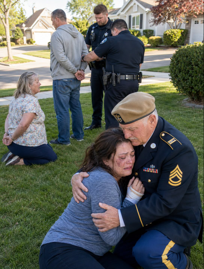 My daughter breathed, “Dad, help,” and then the call cut off. I drove 100 mph toward her in-laws’ mansion. My son-in-law stood blocking the porch, holding a baseball bat, smirking as he said, “This is a private family issue. Your daughter had to be disciplined.”