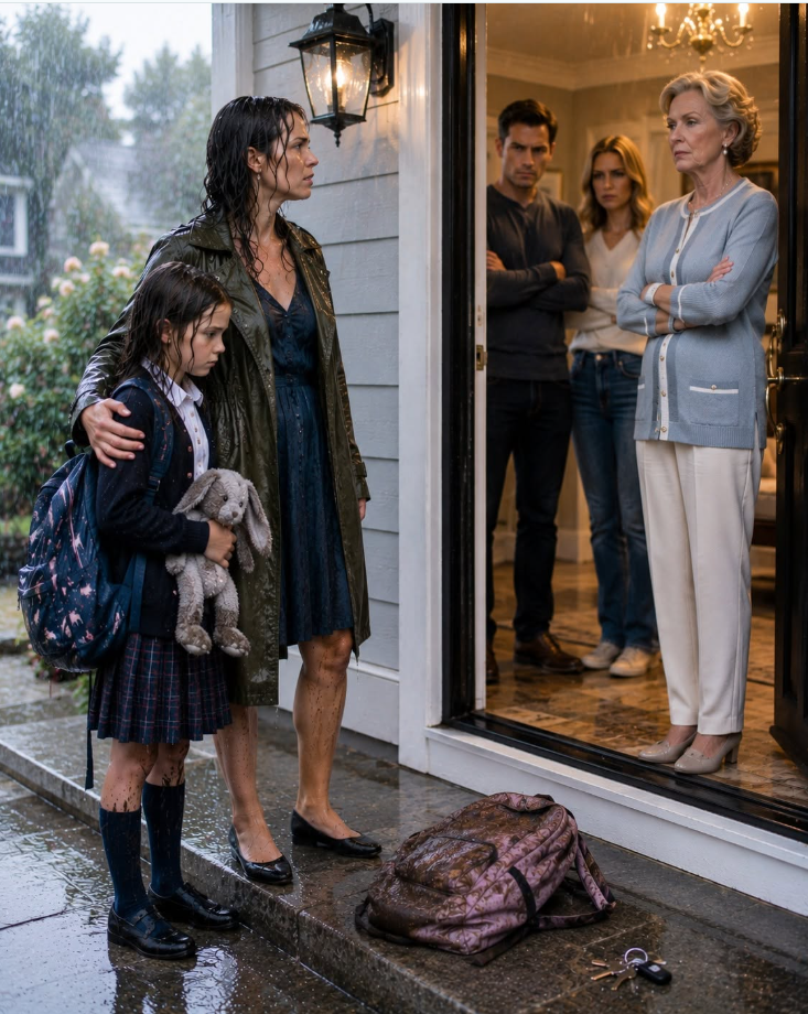My 11-year-old daughter spent hours standing in the rain because her key no longer unlocked the front door. When my mother finally came outside, she looked at her and said, “You’re not staying here anymore.” I didn’t yell. I simply replied, “Understood.” Three days later, a certified letter left her without a home.
