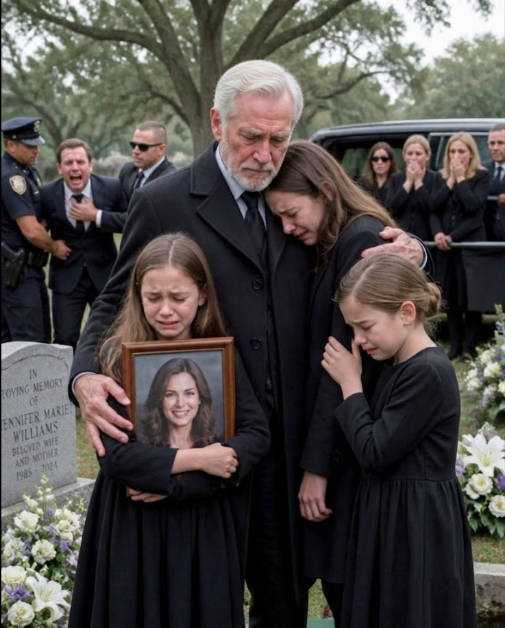 At my daughter's funeral, my son-in-law pointed at his daughters and announced, “They’re going into foster care. I deserve a fresh start with my new fiancée.” More than 200 mourners stood frozen in silence. He had no idea the girls had already hidden their mother's notebook, secret recordings, and one final envelope that would destroy his wedding before he ever reached the altar.