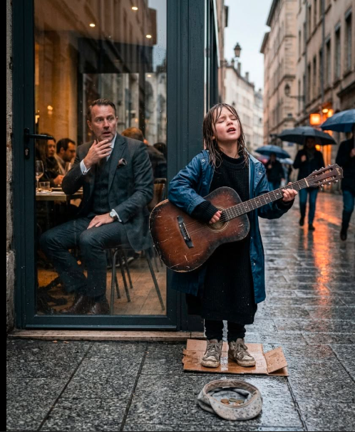 She was singing in the rain to save her mother, never imagining that the millionaire judge sitting in front of her was the father who had abandoned them… and the instant he recognized the lullaby he used to sing to them years ago, he understood that fate had placed the most painful debt of his life directly in his path.