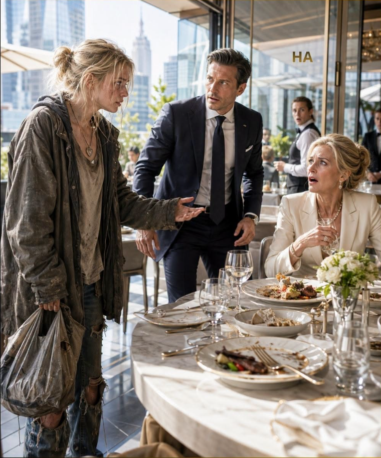 The Homeless Girl Asked a Billionaire for Her Leftovers, Never Knowing the Woman at the Table Had Buried Her Twenty-Two Years Earlier