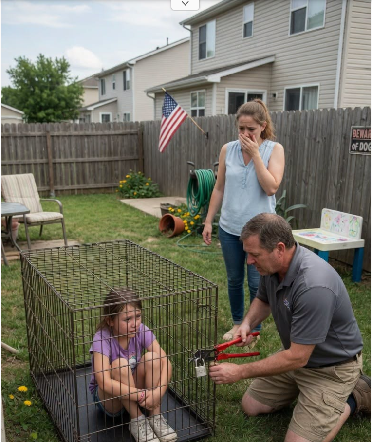A father ignored his daughter’s quiet pleas for months—until he found her locked inside a dog cage with a split lip and heard the five words that destroyed him: “I waited for you, Dad.”
