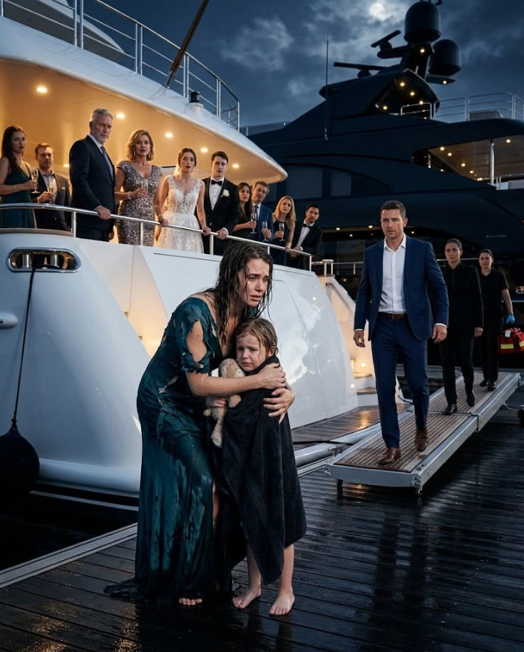 My father shoved me and my four-year-old daughter off my sister’s wedding yacht into a freezing harbor.