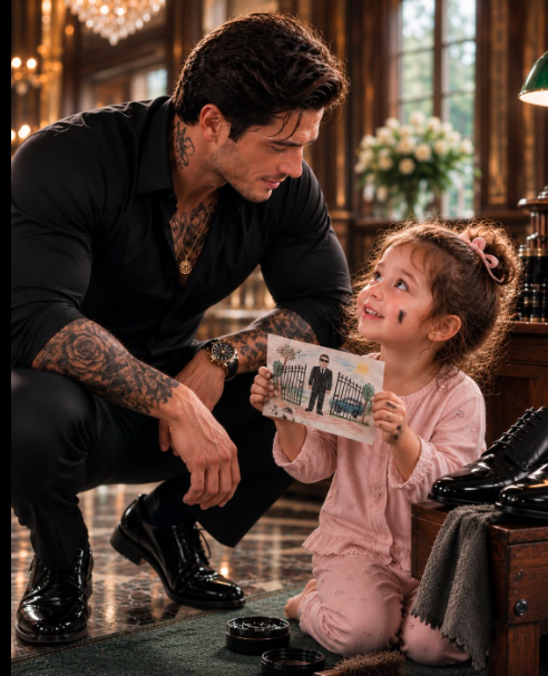 The little girl accidentally ruined a feared mafia boss’s expensive shoes—and everyone expected him to explode. But seconds later, she pulled out a crayon drawing that exposed the armed traitor waiting outside his own gate... and everything changed.
