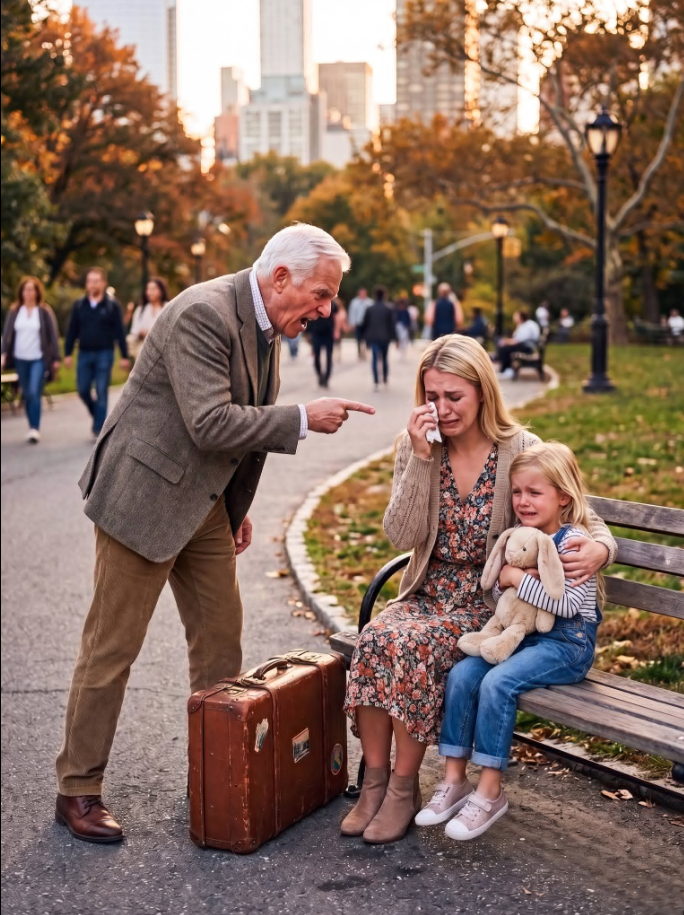 I Found My Daughter Sitting In A Park With Two Suitcases And My Granddaughter. When She Whispered, “My Father-In-Law Fired Me Because My Bloodline Wasn't Worthy,” I Quietly Said, “Get In The Car.”