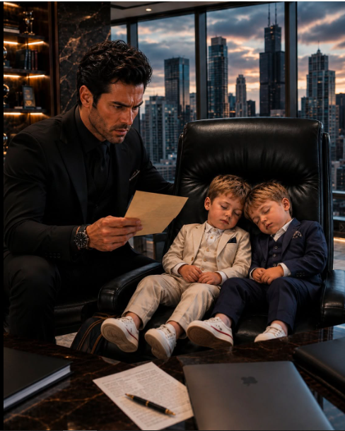 I spent my entire life building an empire that no one could disrupt—until I walked into my office and found two little boys asleep in my chair