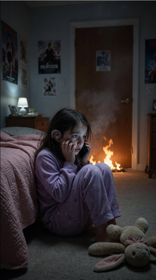 At 2:13 in the morning, an eight-year-old girl called 911 and whispered that smoke was coming under her bedroom door.