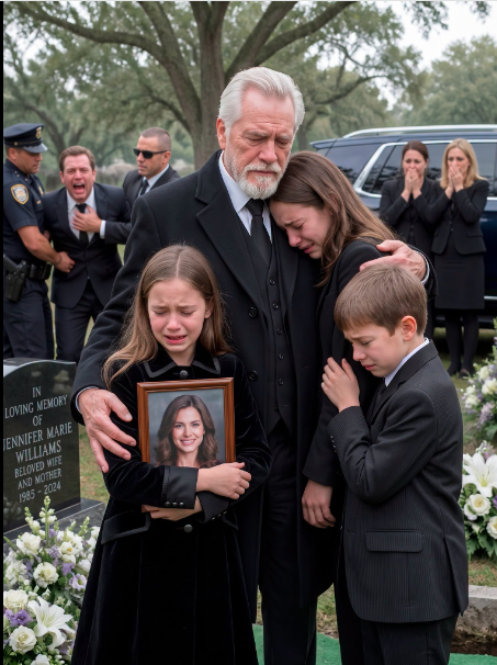 1.At my daughter’s funeral, my son-in-law pointed toward his daughters and declared, “They’re going into foster care. I deserve a new beginning with my fiancée.” More than 200 mourners stood frozen in stunned silence. He had no idea the girls had already hidden their mother’s notebook, private recordings, and one last envelope that would ruin his wedding before he ever made it to the altar.