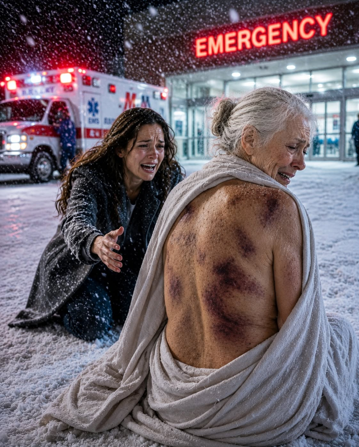 At 3 a.m., I received a frantic phone call from my mother—her voice quivering: "Help... me." I drove 300 miles through a massive blizzard and discovered her standing outside the hospital entrance in the freezing darkness
