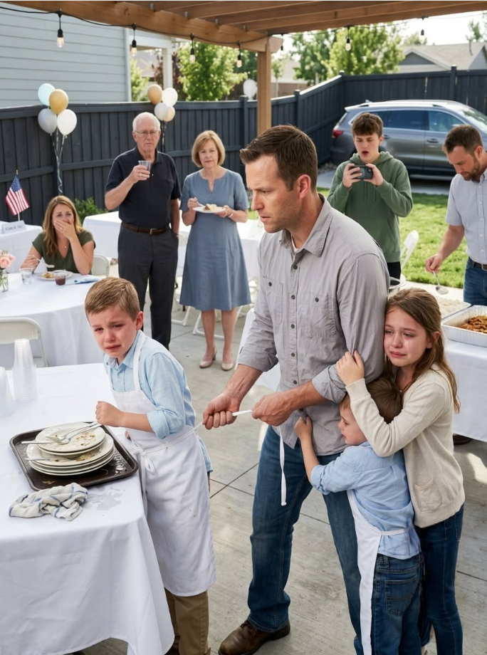 I arrived at the family party and found my children serving tables in aprons; when I asked why they were being humiliated, my parents said, "That's how they learn their place," in front of everyone, and I felt something inside me finally break.