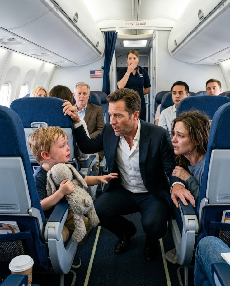THE BILLIONAIRE CEO COMFORTED A CRYING TODDLER ON A PLANE—THEN THE CHILD LOOKED UP WITH HIS EYES AND SAID, “ARE YOU MY DADDY?”