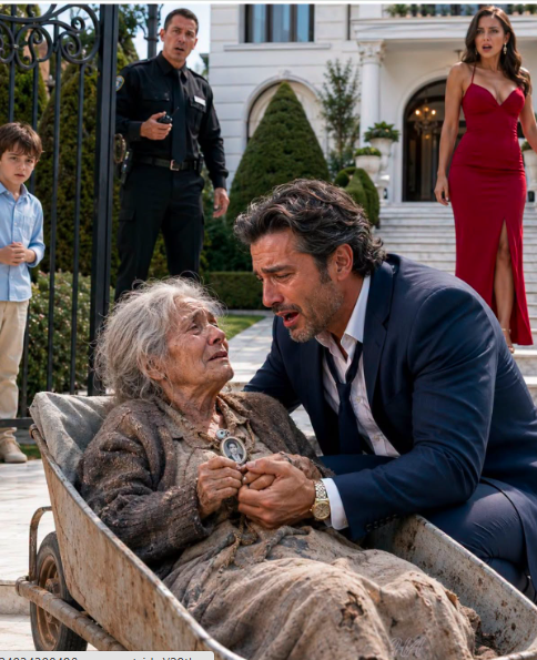 THE WOMAN IN THE WHEELBARROW  “That dying woman outside says she’s your mother.”