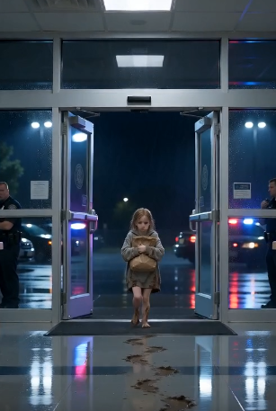 The mechanical creature in her hands wasn't just a toy—it was the reason her parents were killed.The neon lights of the precinct buzzed overhead, casting a sterile glare on the wet floor where Emily stood. Rainwater dripped from her matted hair, mixing with the mud on her bare feet. Officer Donovan knelt before her, his hands extended open in a universal gesture of peace.