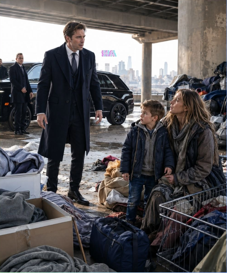 The Billionaire Hospital Boss Came to Save the Homeless, but His Ex-Wife Under the Bridge Exposed the Son His Empire Had Buried