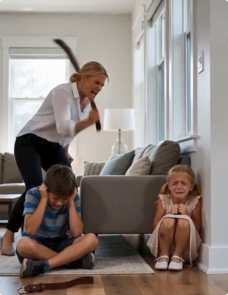 "I’Ll Never Forget The Second I Walked Through My Front Door Early From Work And Found My Wife Standing Over My Two Trembling Children, A Wooden Hanger Raised High In Her Hand, Ready To Strike The Kids I’D Spent Every Day Working To Protect.
