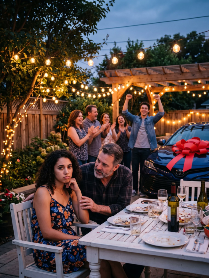 "At dinner, my father lifted his glass and smiled. “Congratulations, son. These are the keys to your car.” Then his eyes moved to me. “And Elizabeth, your rent is due Sunday. Nine hundred dollars. You’re an adult now.”