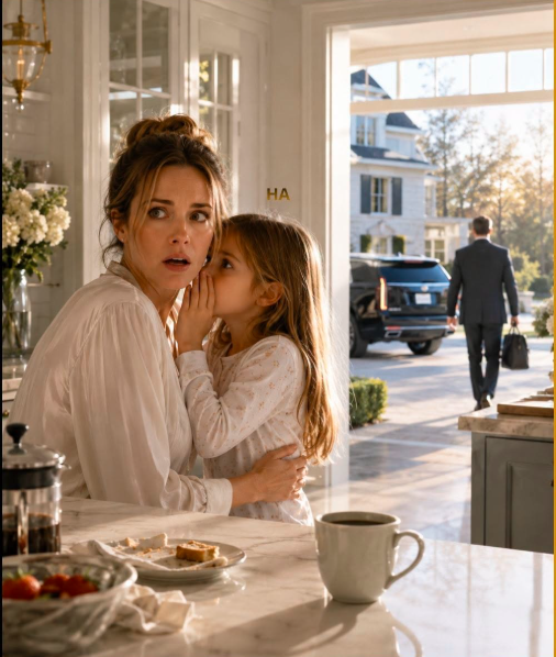 d.My billionaire husband insisted on leaving for a business trip just before my daughter whispered the words that would save our whole family... Then he realized the horror that awaited him