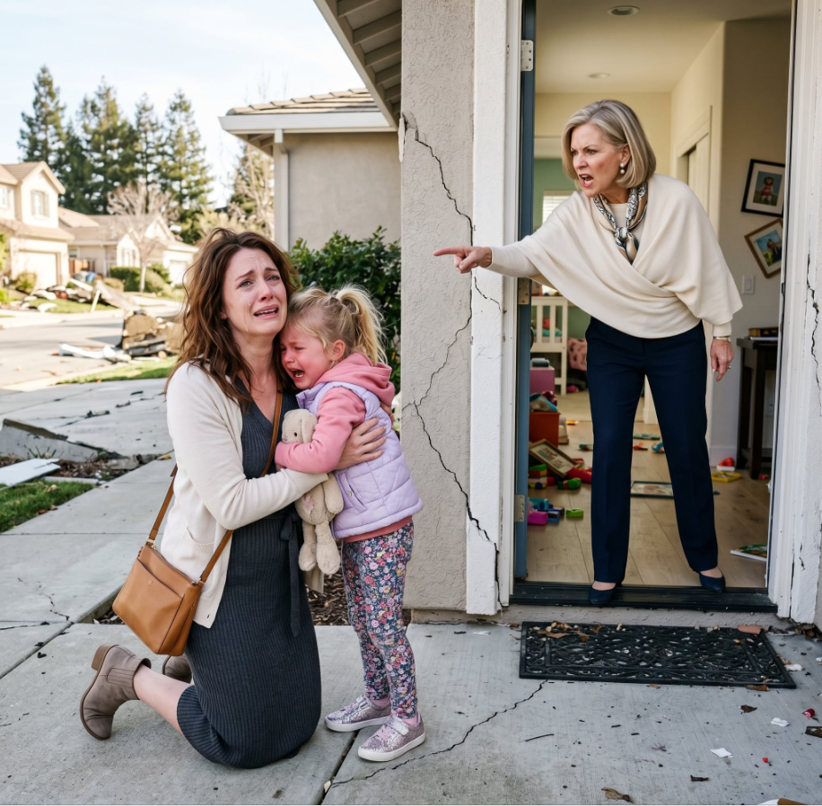 16.After an earthquake left us with nowhere safe to go, I asked my parents if my 5-year-old daughter and I could stay with them. They said I could come, but my child could not