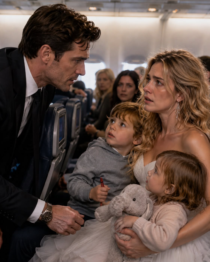 d.The Billionaire Boarded a Christmas Eve Flight Furious Until He Saw His Ex-Wife Holding the Twins He Never Knew Existed