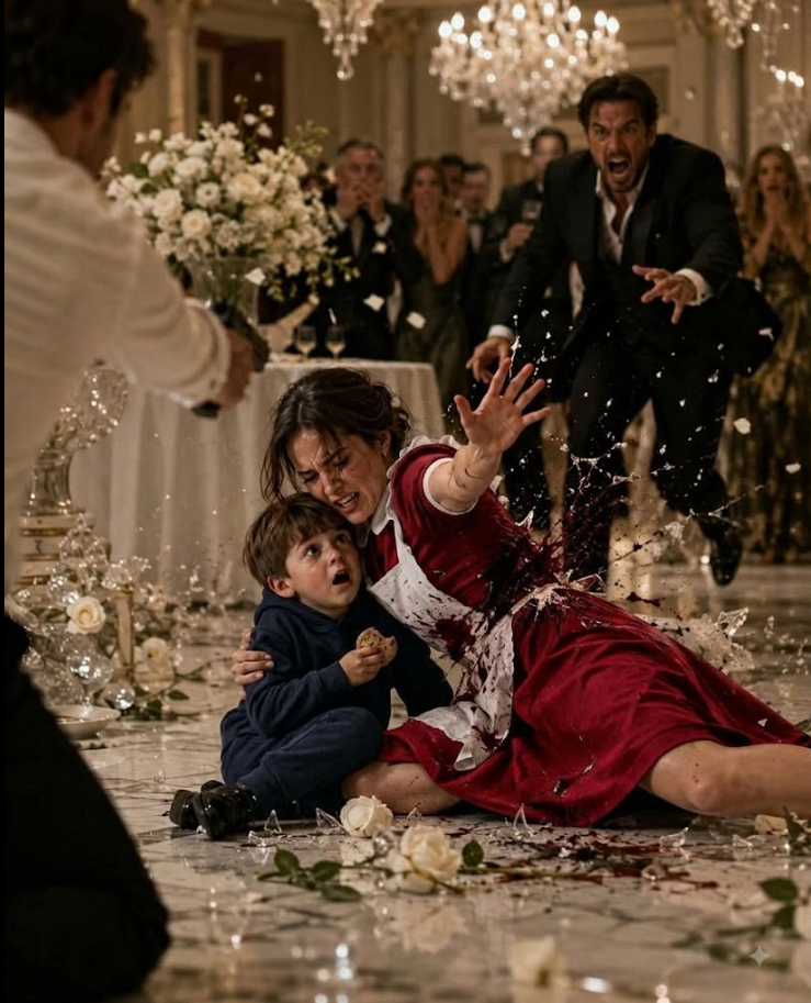 Three bullets tore into my body because I threw myself between a gunman and the six-year-old heir to New York’s most feared billionaire mafia family. Dominic Mercer watched me collapse while protecting his son—but seconds before I lost consciousness, someone in that ballroom whispered the real name I had spent eight years hiding, and suddenly I knew the shooting wasn’t only about Caleb.