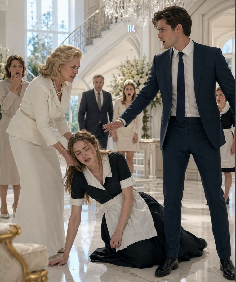 His Mother Worked the Maid Until She Collapsed, but the Billionaire Came Home Early and Chose Her in Front of Everyone