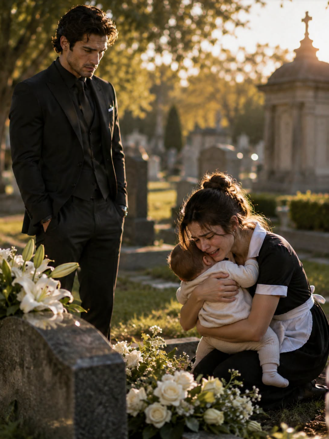 A Mafia Boss Visits His Son’s Grave, Only to Find a Waitress Crying There with a Child