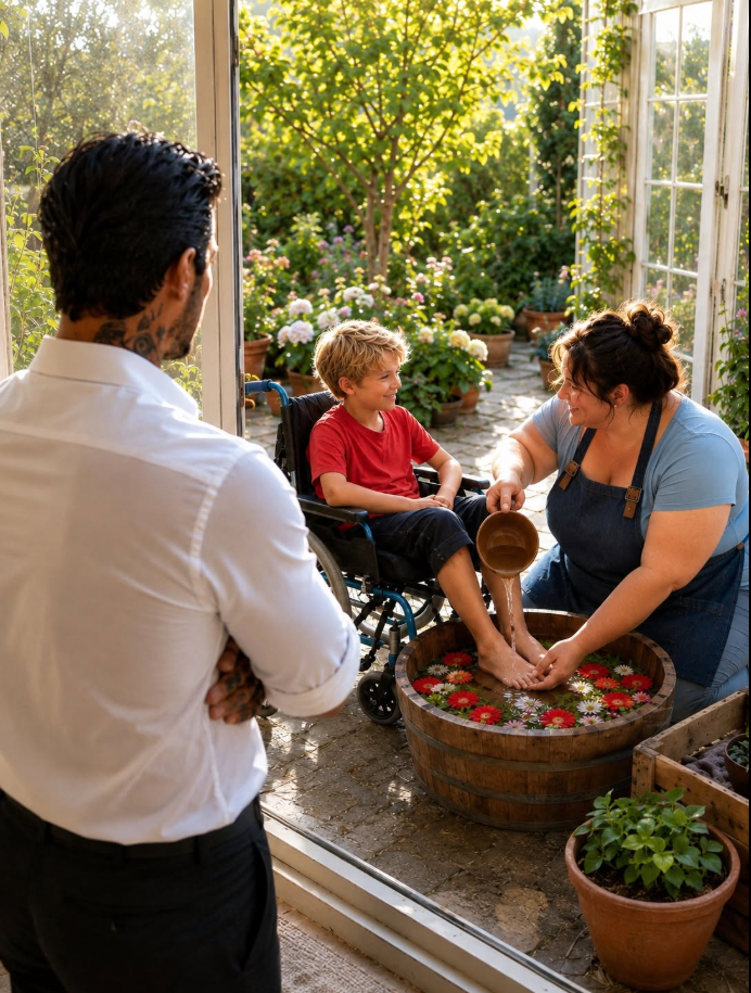 THE MAFIA BOSS CAUGHT THE PLUS-SIZE GARDENER WHISPERING TO HIS PARALYZED SON—THEN MEN CAME TO SILENCE HER, AND HE CLAIMED HER BEFORE ALL OF NEW YORK