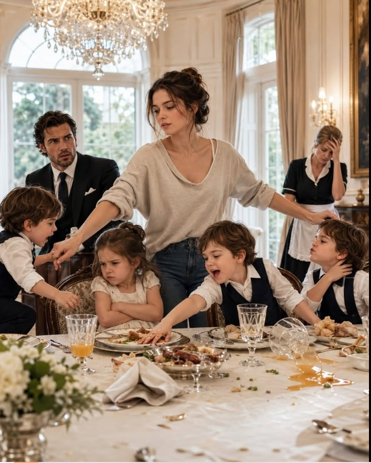 No nanny survived dinner with the mafia boss’s quadruplets—until a broke stranger took charge