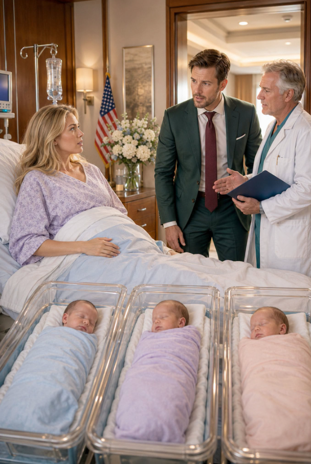 Millionaire Ethan Caldwell Saw His Missing Ex Holding Triplets in a Hospital and Demanded, “Are They Mine?”—But When She Played a Secret Recording of His Father Threatening Her...