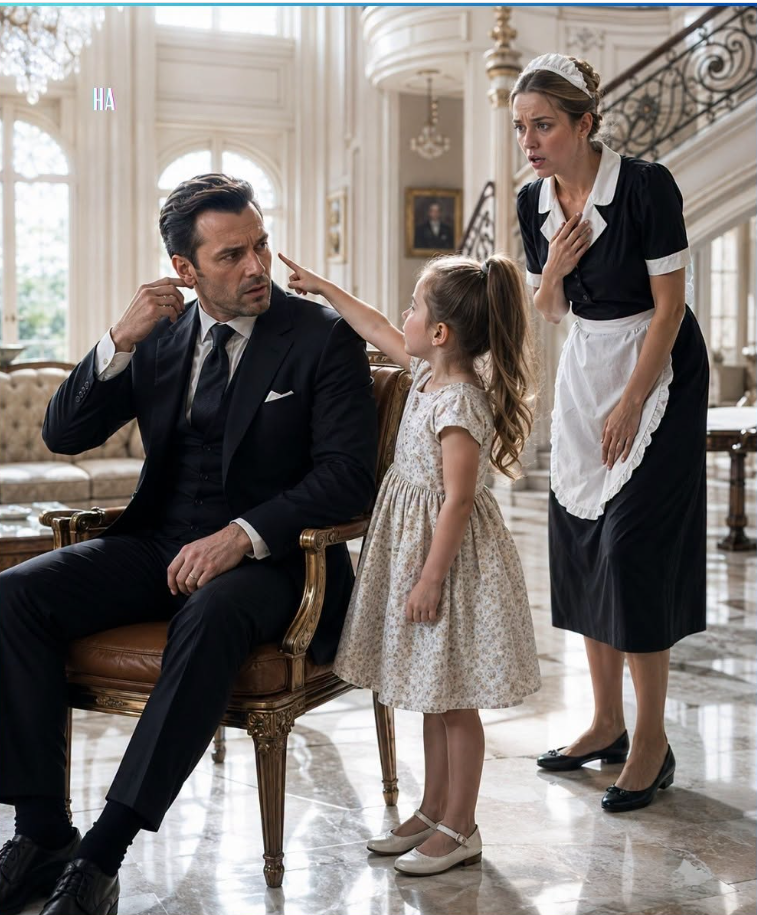 The Mafia Boss Had Been Deaf for Three Years Until the Maid’s Little Girl Pointed at His Ear and Exposed the Lie Everyone Missed