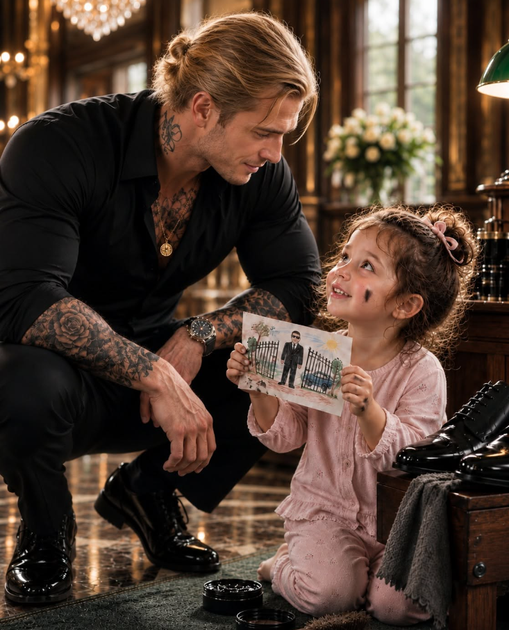 A Little Girl Ruined A Feared Mafia Boss’s Expensive Shoes And Everyone Expected Him To Punish Her. But Before Anyone Could React, She Revealed A Crayon Drawing That Exposed The Person Betraying Him Inside His Own Organization—And Changed Everything.