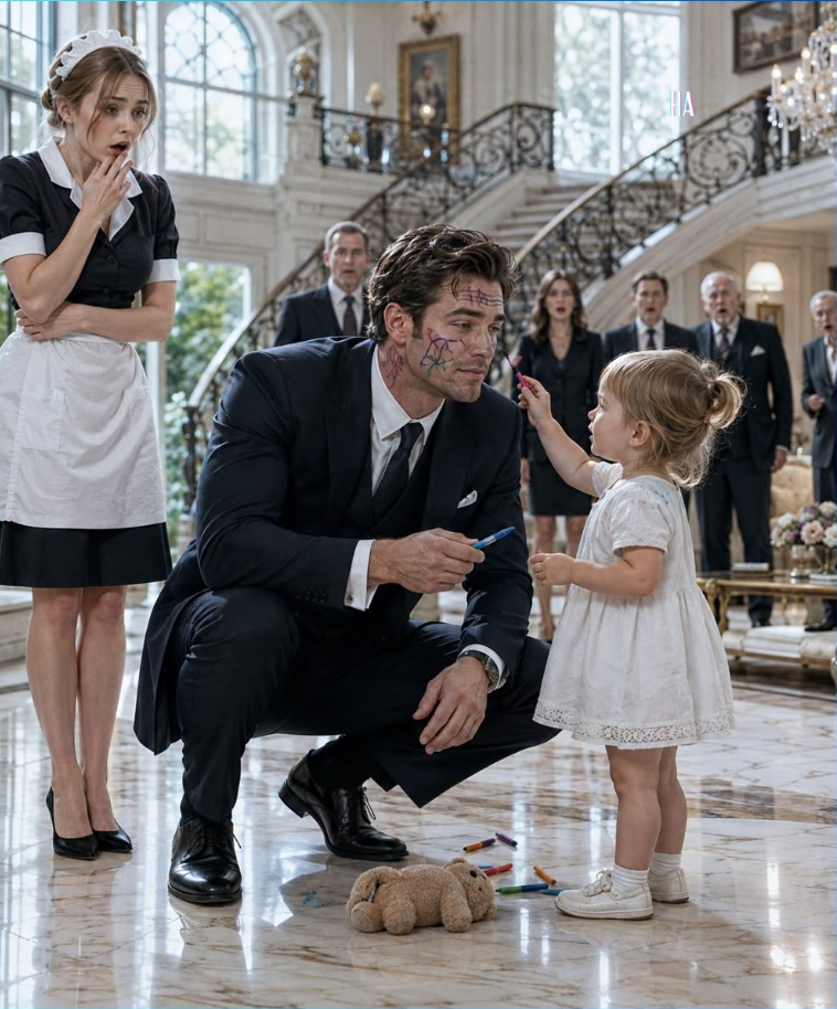 The Maid’s Toddler Drew on the Mafia Boss’s Face and His Next Move Left the Entire Mansion Speechless