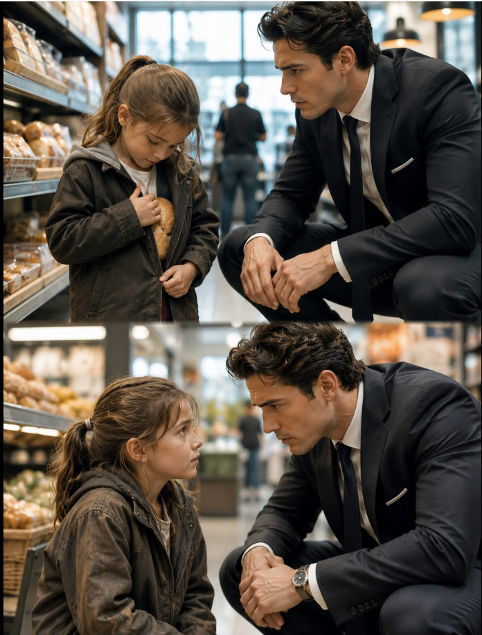 A Billionaire Sees A Poor Little Girl Secretly Hiding Bread In Her Jacket — Her Reason Changes Everything