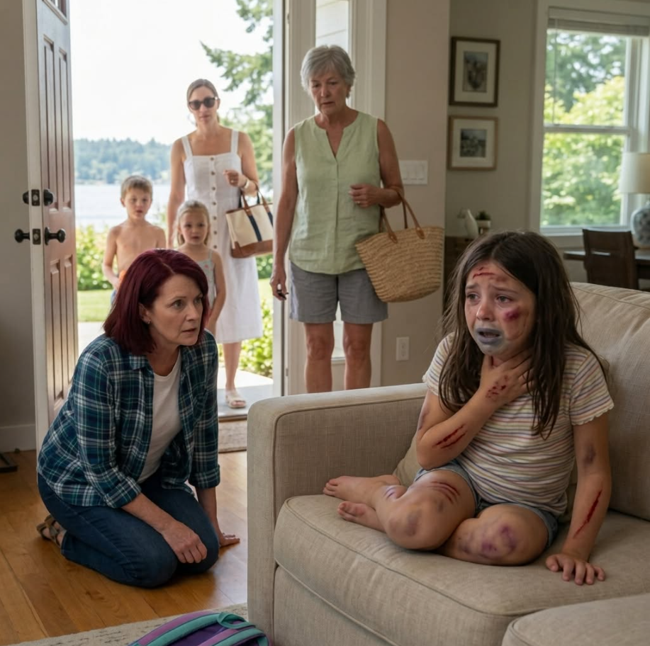 My 10-year-old daughter almost died during a severe allergic reaction after my family abandoned her and refused to call an ambulance. Instead, they took the other kids on a luxury day trip like nothing was happening. I never raised my voice, but three hours later, their lives began falling apart.