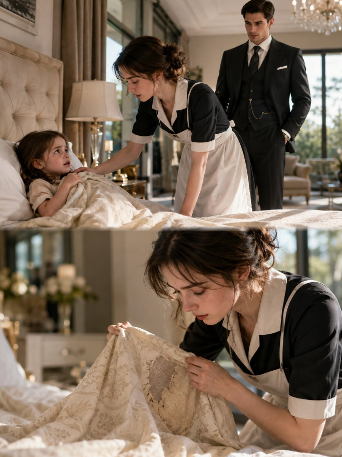 The Mafia Boss’s Daughter Whispered “My Blanket Burns”—Then the Mocked Maid Found the Hidden Patch