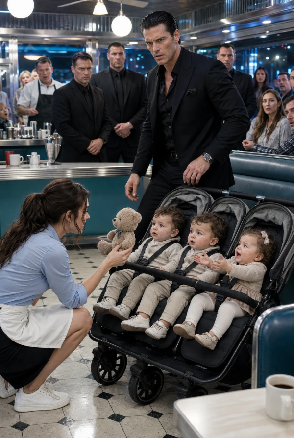 The first baby stopped crying the instant Elena Voss spoke.