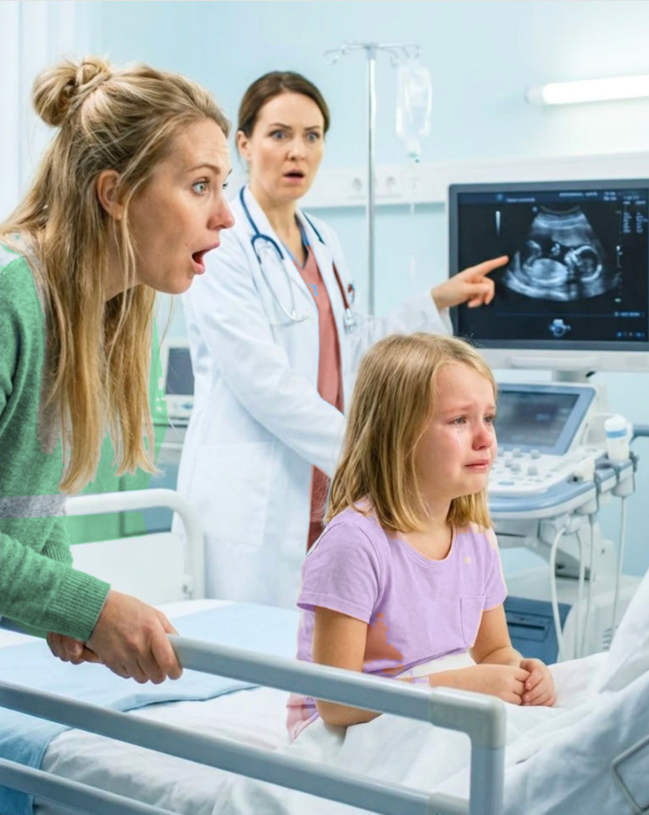 My 15-year-old daughter kept complaining about nausea and stomach pain. My husband brushed it off, saying, “She’s pretending. Don’t waste time or money on this.” But something in my heart told me he was wrong. So I secretly took her to the hospital — and when the doctor studied the scan, she leaned closer and whispered, “There’s something inside her…” I could only scream.