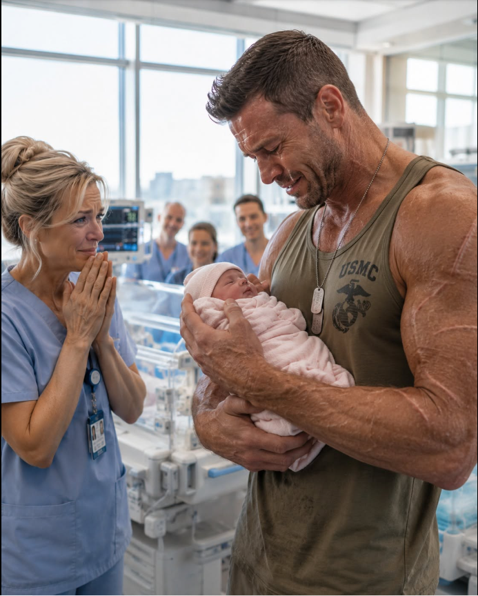 A towering 6-foot-4 c0mbat veteran marked by deep b/u/rn scars and quivering hands stepped into our NICU. He didn't seem to fit in at all.
