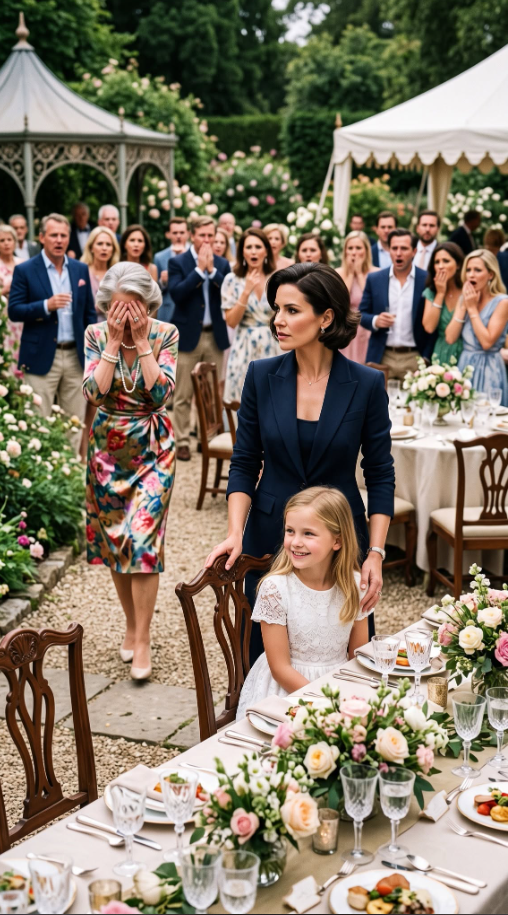 My mother snatched a plate from my eight-year-old daughter at her annual garden party and said, "Adopted children eat in the kitchen."