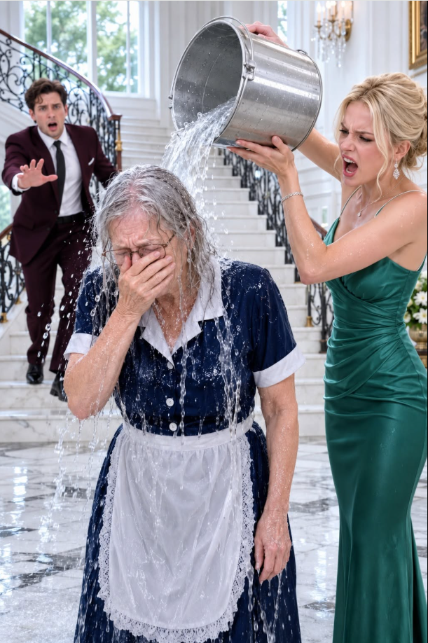 I disguised myself as a housekeeper to see what my son’s fiancée was really like before their wedding. The second she saw my worn-out uniform, she looked me up and down and sneered, “You look disgusting. Someone should wash all that filth off you.” Then she dumped a bucket of dirty water over my head and laughed.
