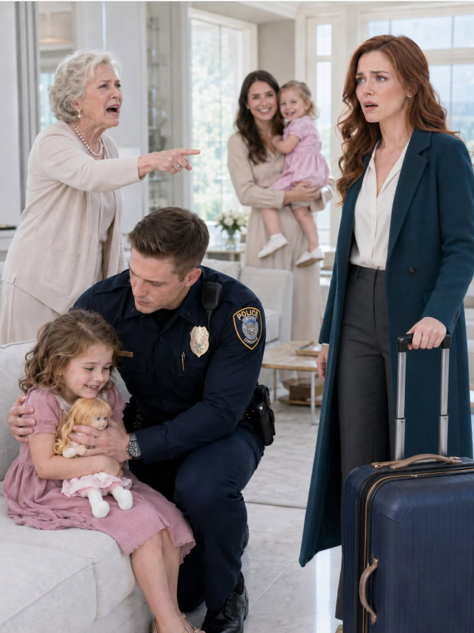 1My Mother and Sister Called the Police on My Five-Year-Old Daughter and Said, “Take Her Away So She Learns Her Lesson.” I Returned One Day Early and Found Her Trembling in Front of Two Officers. I Didn't Argue. I Simply Canceled Three Monthly Transfers Totaling 18,000 Dollars... One Week Later, They Received a Notice They Never Expected.