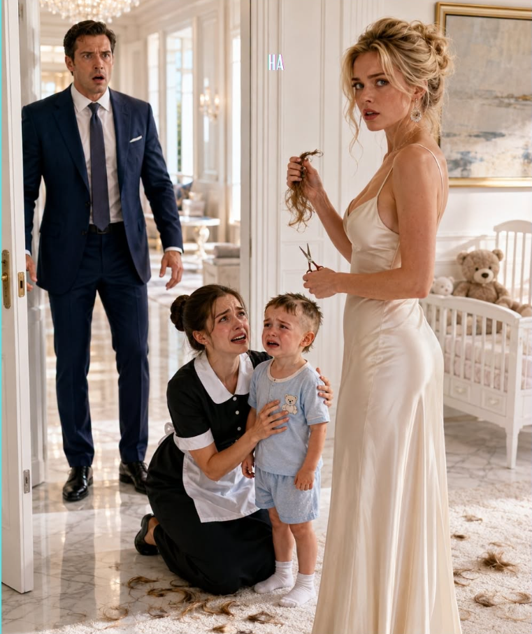 The Billionaire Came Home Early and Found His Fiancée Holding a Maid’s Toddler’s Cut Hair