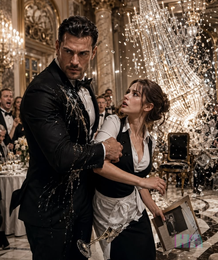 The Mafia Boss Reached for the Waitress Who Ruined His Tuxedo, but When the Chandelier Crushed His Empty Chair, Her Dead Father’s Name Was Waiting in the Rigging File